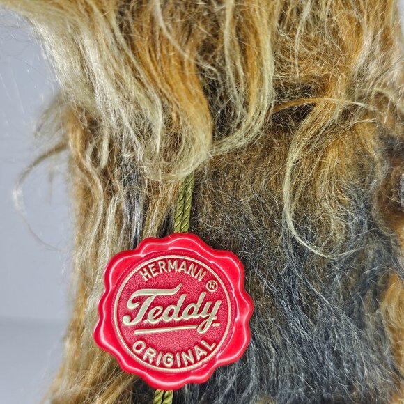 Hermann Teddy Original Shaggy Yorkie Dog Plush Figurine Yorkshire Terrier - Picture 3 of 8